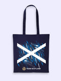 Image of navy Team Scotland Saltire Graphic tote bag.